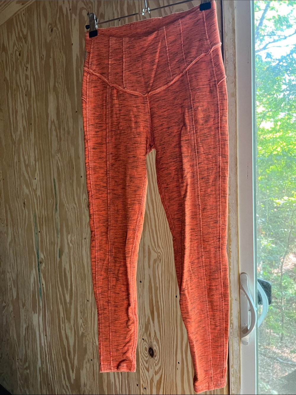 FP Movement by Free People Orange Space-Dye Leggings